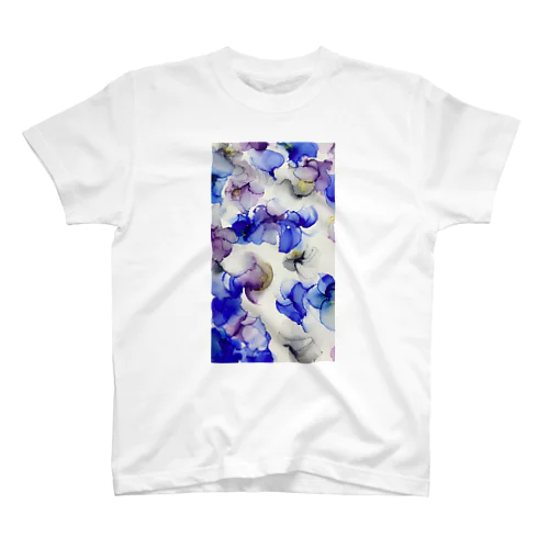 アルコールインクアート:紫陽花 Regular Fit T-Shirt