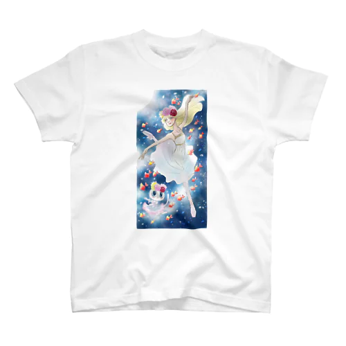 猫と金魚と少女＃バレエ Regular Fit T-Shirt