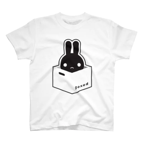 【Boxed * Rabbit】黒Ver スタンダードTシャツ