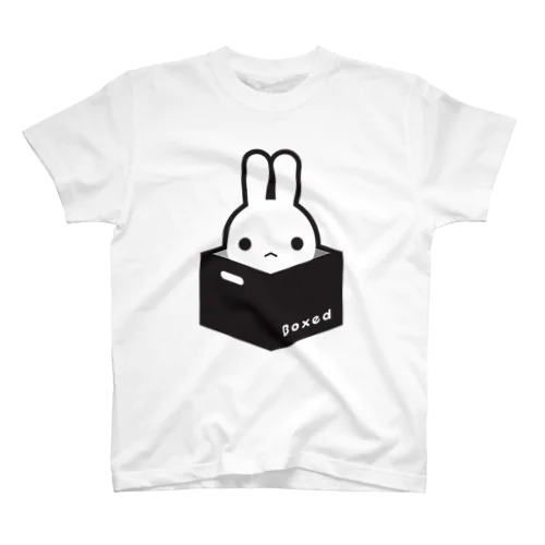 【Boxed * Rabbit】白Ver Regular Fit T-Shirt