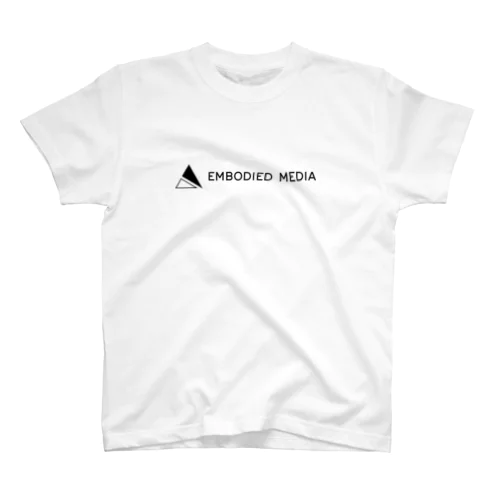 Embodied Media (black on white) Regular Fit T-Shirt