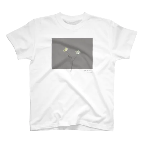 Two Flower . yellow , white . スタンダードTシャツ