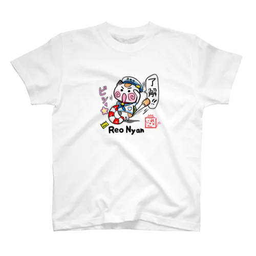 夏のマリン☆れぉにゃん Regular Fit T-Shirt