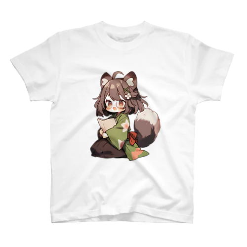 たぬっぺ  (Tanuppe)  ver.5 狸の神様、たぬき、タヌキ スタンダードTシャツ