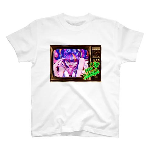 【昭和ヤンキー少女】レトロTV Ver. Regular Fit T-Shirt