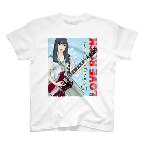 ギター少女 04 （まりん） スタンダードTシャツ