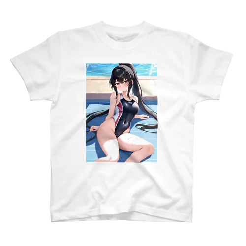 競泳水着少女 Regular Fit T-Shirt