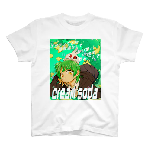 【nate&ぢのコラボ】cream soda Regular Fit T-Shirt