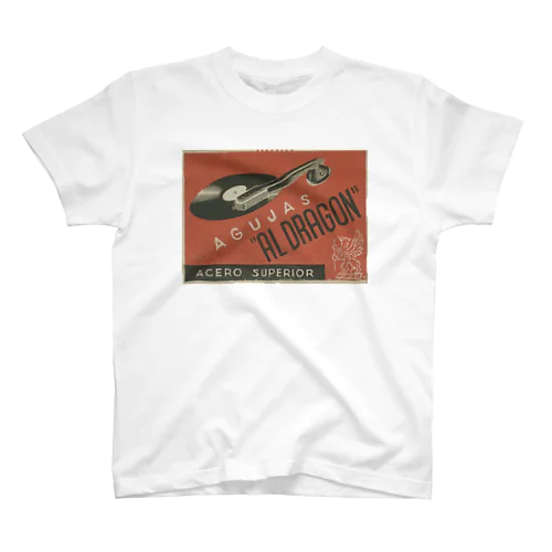 スペイン・バルセロナ 1950年代 レコード針"AL DRAGÓN" スタンダードTシャツ