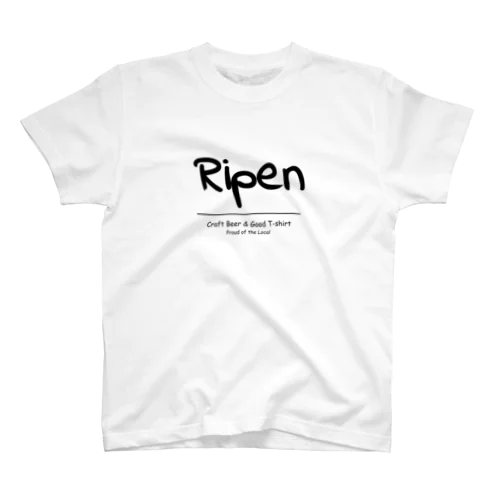 Ripenロゴシリーズ（黒） Regular Fit T-Shirt