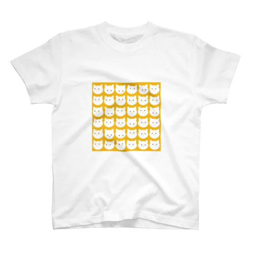 Dot Cat Daily_Square（イエロー） スタンダードTシャツ