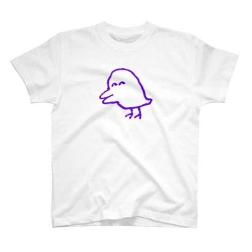 害鳥(紫) Regular Fit T-Shirt