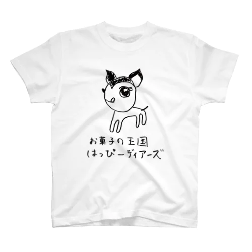 はっぴーちゃんサイングッズ黒字 スタンダードTシャツ