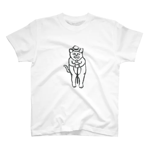 猫のスタンプ Regular Fit T-Shirt