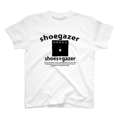 【シューゲイザーイラスト】『SHOEGAZER+エフェクター』 Regular Fit T-Shirt