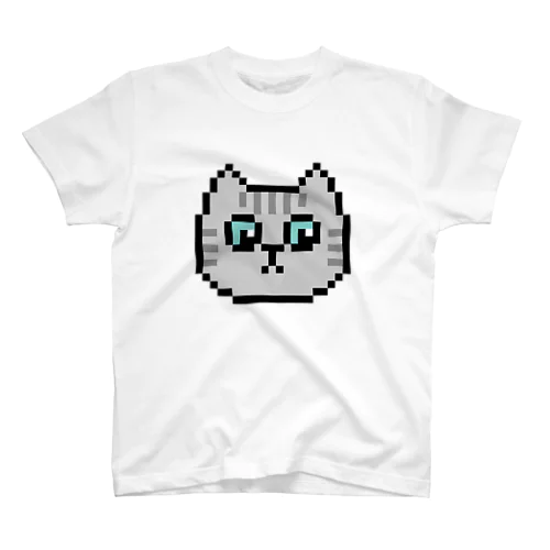 ドット絵のねこ（サバトラ） スタンダードTシャツ