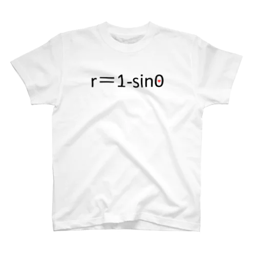 r＝1-sinθ Regular Fit T-Shirt