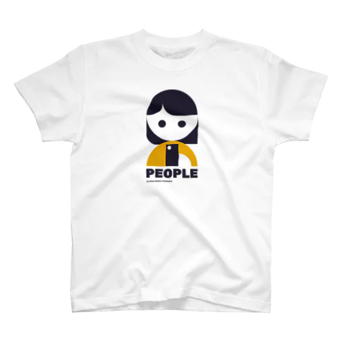 "PEOPLE" - PHONE GIRL スタンダードTシャツ