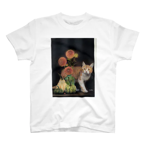 パステル画の猫 Regular Fit T-Shirt