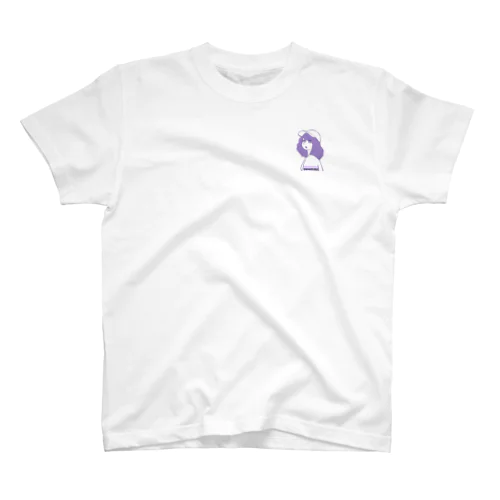 うわのそらchan(胸元ロゴ) Regular Fit T-Shirt