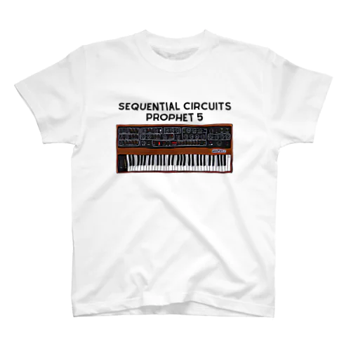 Sequential Circuits Prophet 5 Vintage Synthesizer スタンダードTシャツ