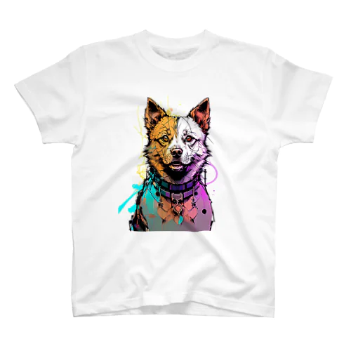 可愛いアート犬 Regular Fit T-Shirt