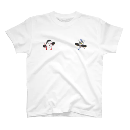 Otafuku&Hannya Skateboard スタンダードTシャツ