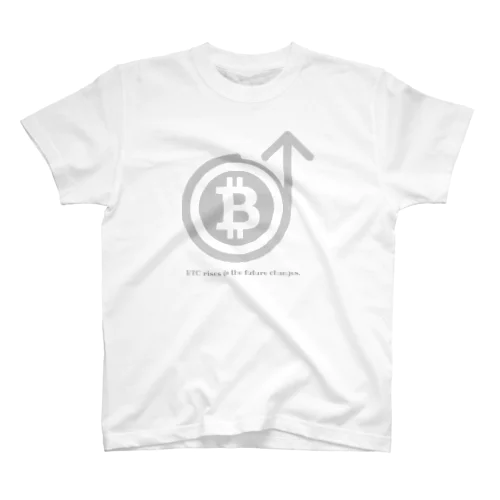 急上昇ビットコインシリーズ（灰ロゴ） スタンダードTシャツ