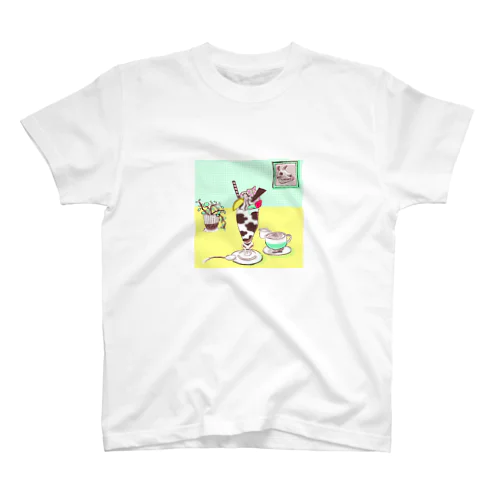 チョコミルク牛パフェ スタンダードTシャツ