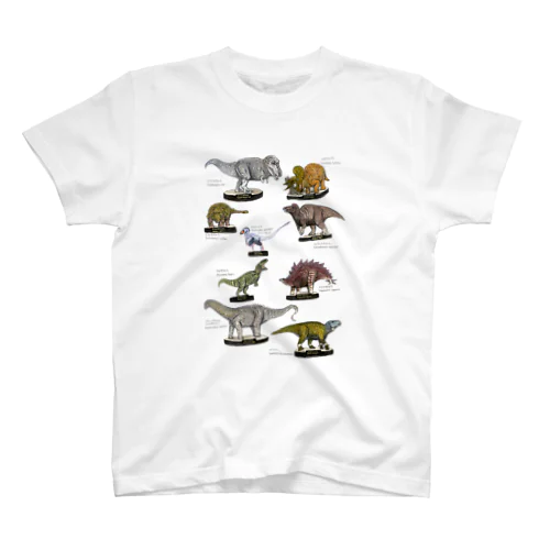 古生物フィギュア案シリーズ：恐竜復元【新】1 Regular Fit T-Shirt
