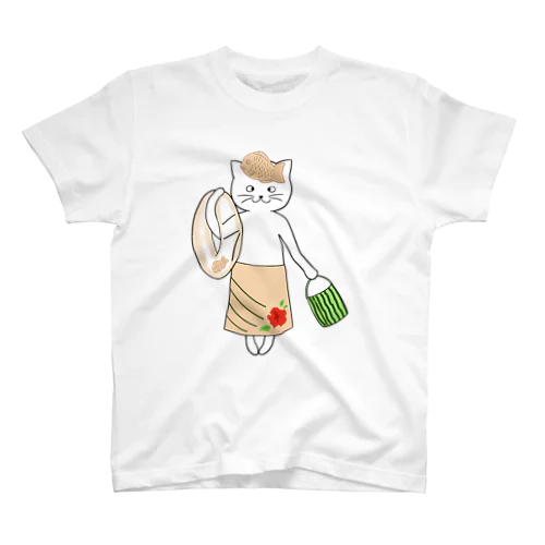 鯛焼き猫さん（夏バージョン） スタンダードTシャツ