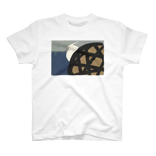 和風　神坂雪佳 「白鷺」 （1909） Regular Fit T-Shirt