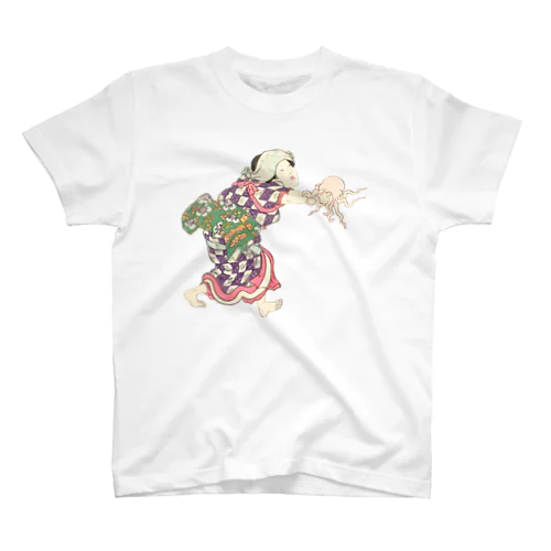   タコ　明石浦汐干狩図 / Akashiura clam digging スタンダードTシャツ