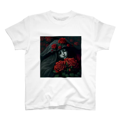 赤い薔薇の休息 Regular Fit T-Shirt