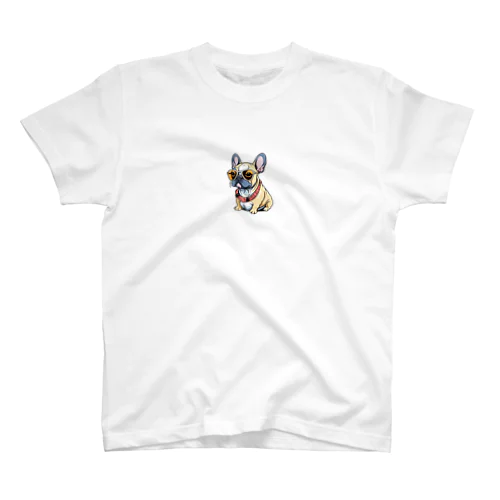 グラサンフレンチブルちゃん Regular Fit T-Shirt