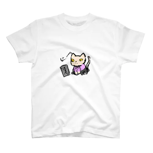 スマホねこ スタンダードTシャツ