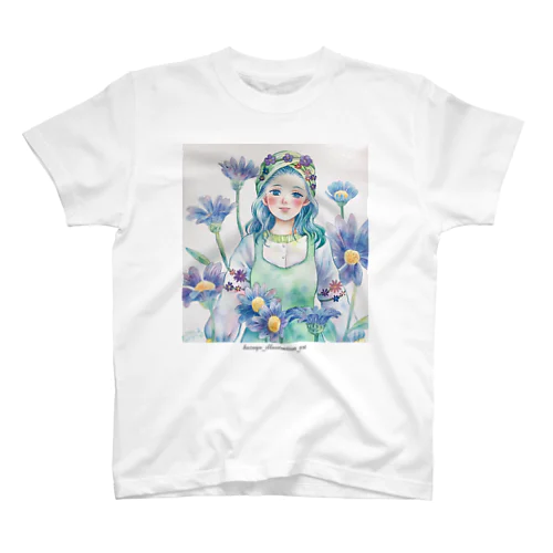 花に囲まれて Regular Fit T-Shirt