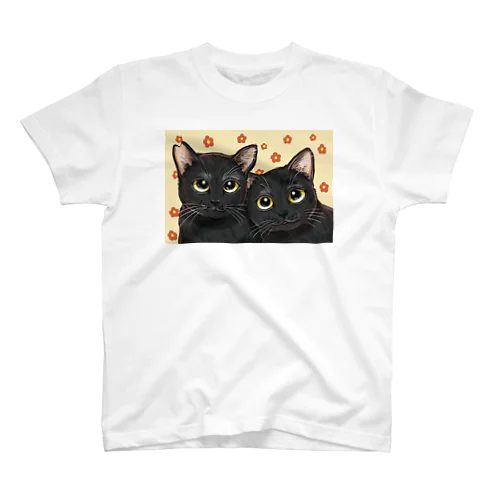 双子の黒猫 スタンダードTシャツ