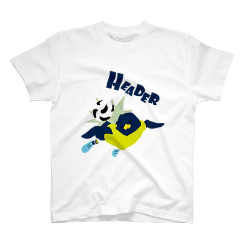 ペンギンサッカー部・ヘディング スタンダードTシャツ