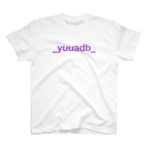 __yuuadb__ ロゴ 紫 スタンダードTシャツ