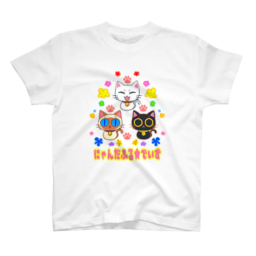 にゃんだふる★でいず Regular Fit T-Shirt