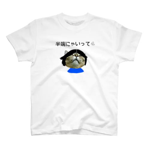 半端にゃい猫 スタンダードTシャツ