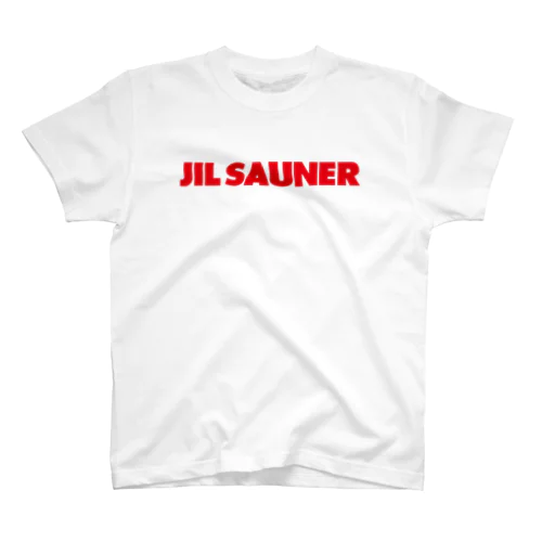 JIL SAUNER-ジルサウナー-赤ロゴ スタンダードTシャツ