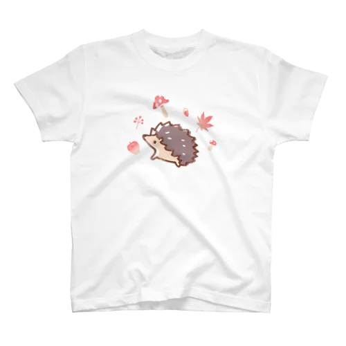 【ハリネズミ】ゆるゆるどうぶつシリーズ スタンダードTシャツ