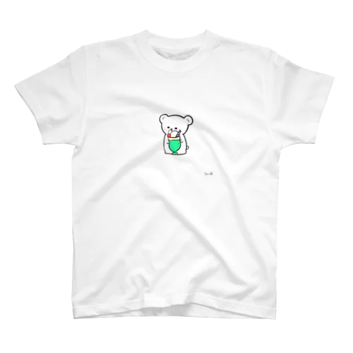 しろくまくりーむそーだ Regular Fit T-Shirt