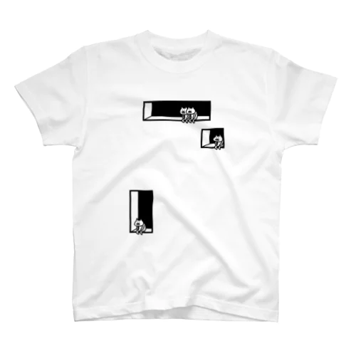 くぼみにネコ Regular Fit T-Shirt