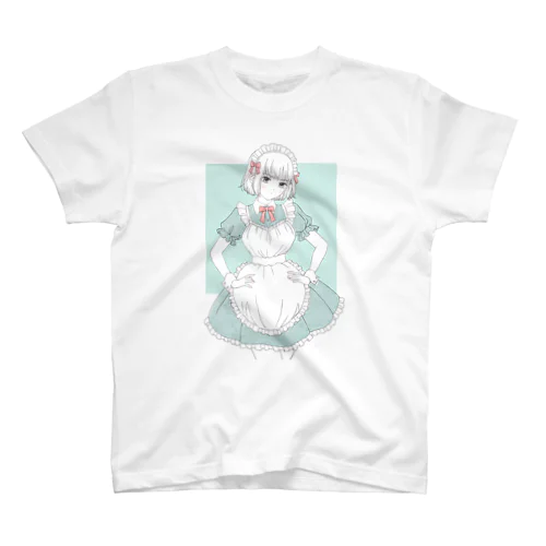 メイドグリーン(スクエア) Regular Fit T-Shirt