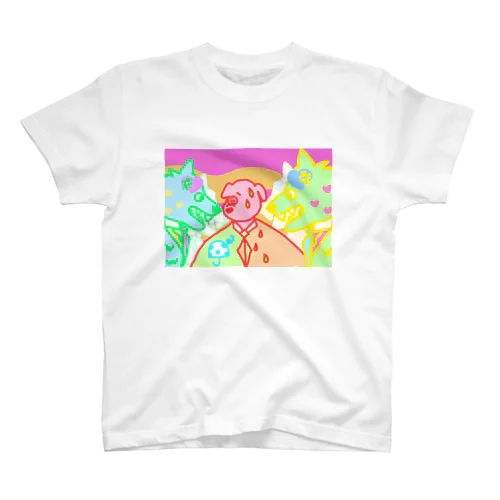 わんわんお　U^ｪ^U スタンダードTシャツ