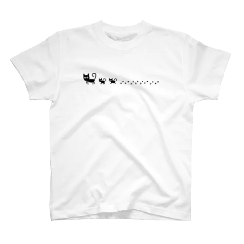 おさんぽ猫トコトコクロ　 Regular Fit T-Shirt