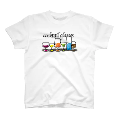 カクテルグラス/Cocktail Glasses Regular Fit T-Shirt